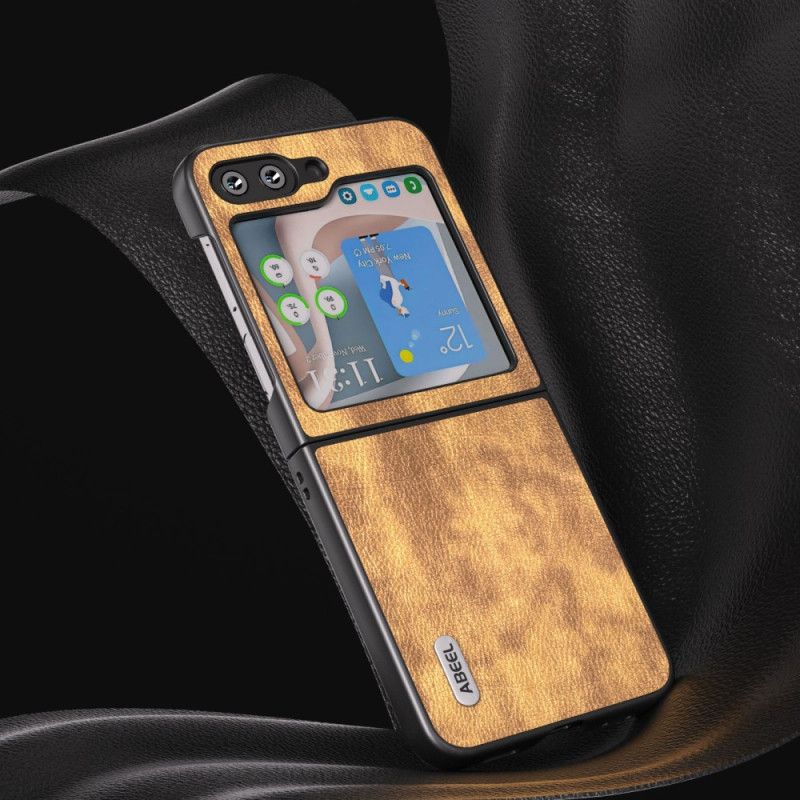 Kryt Samsung Galaxy Z Flip 5 Abeel Vintage Leather Effect