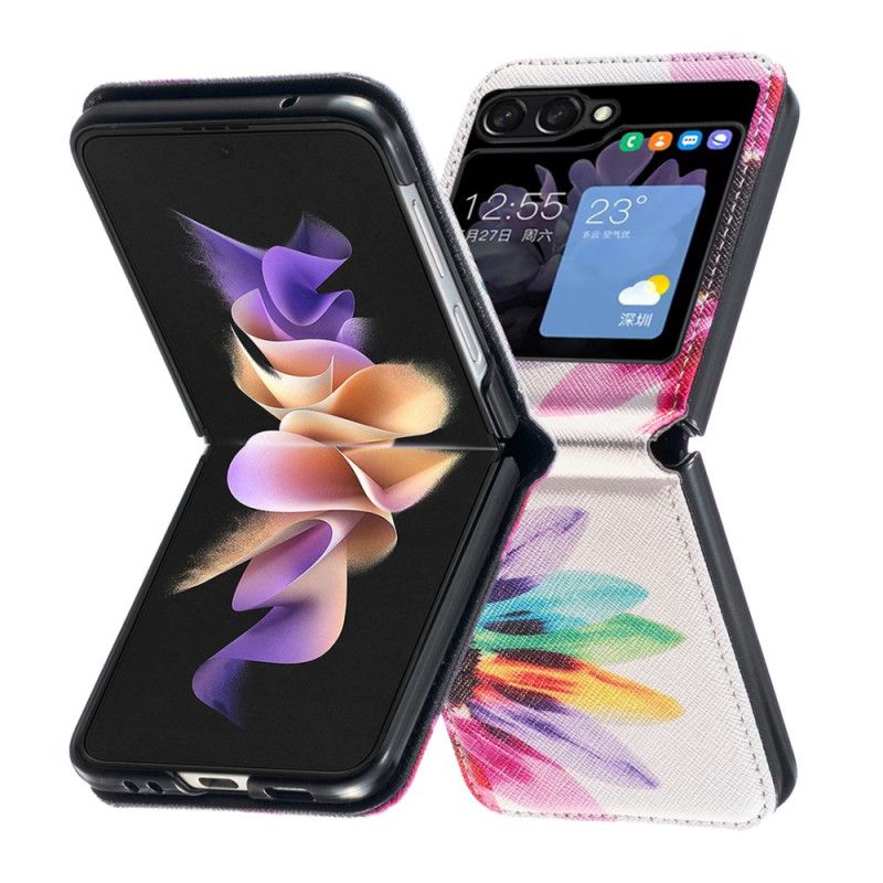 Kryt Samsung Galaxy Z Flip 5 Kryt Na Mobil Akvarelový Kvet