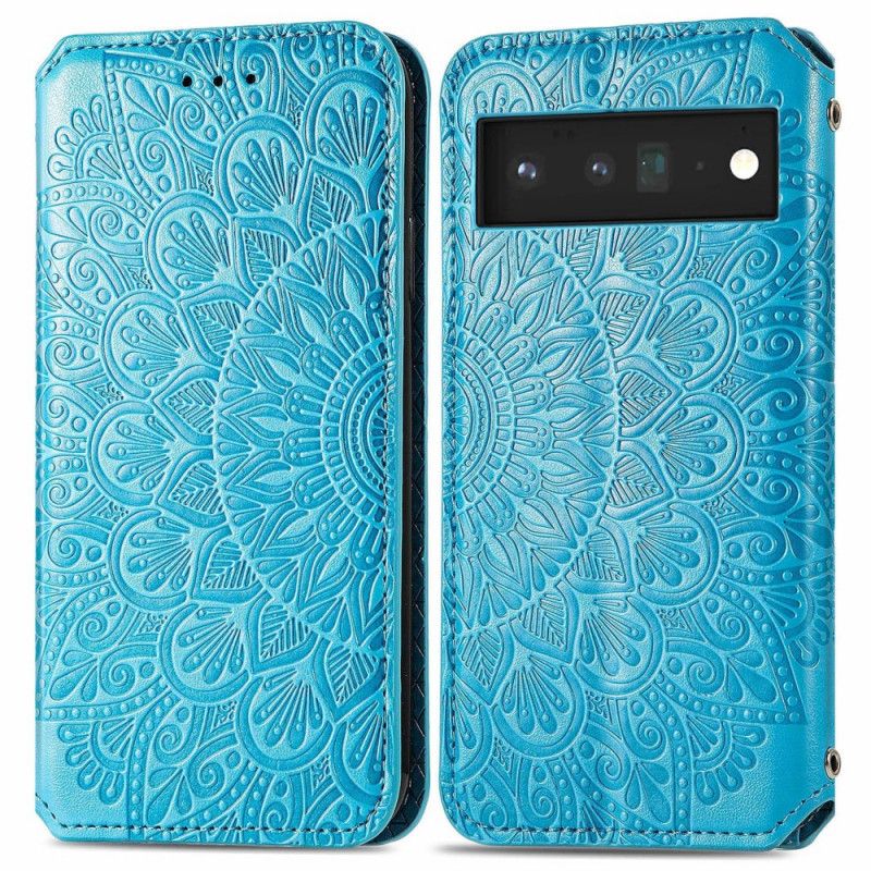 Flipové Puzdro Google Pixel 6 Pro Kožené Puzdro Mandala