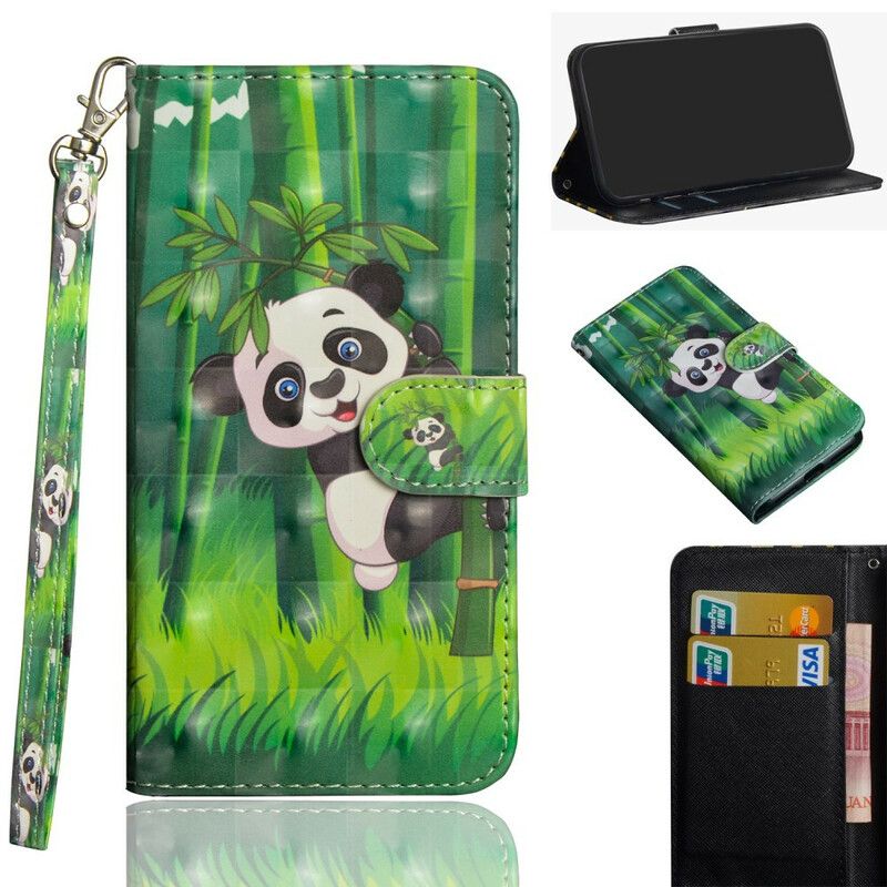 Kožené Puzdro Samsung Galaxy Note 20 Ultra Panda A Bambus