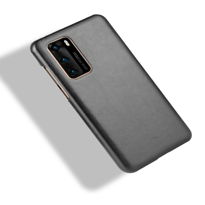 Kryt Huawei P40 Litchi Performance Leather Effect