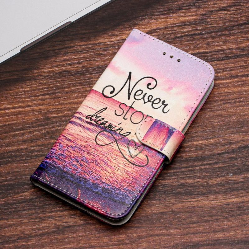 Puzdro Samsung Galaxy S24 Ultra 5g Nikdy Neprestaňte Snívať S Popruhom