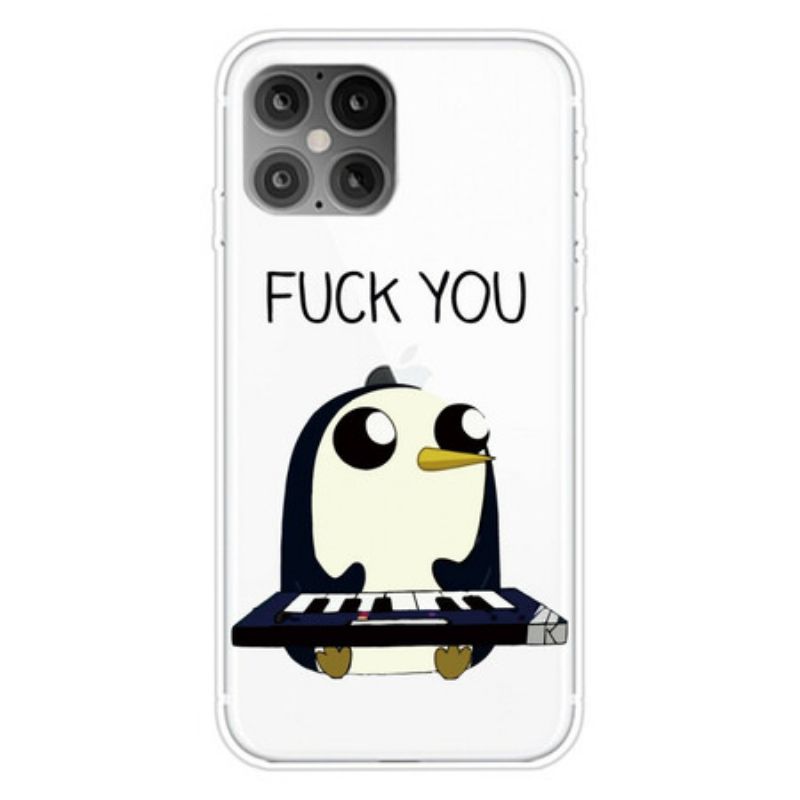 Kryt iPhone 12 Pro Max Penguin Fuck You