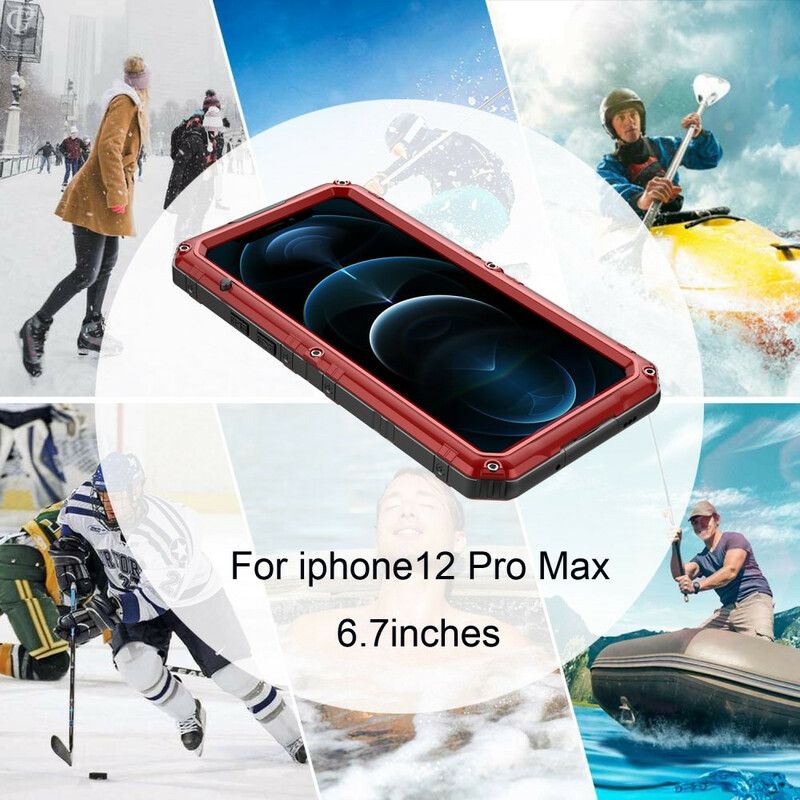 Kryt iPhone 12 Pro Max Vodotesný Super Odolný Kov