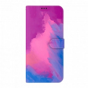 Kožené Puzdro Oppo A54 5G / A74 5G Akvarel