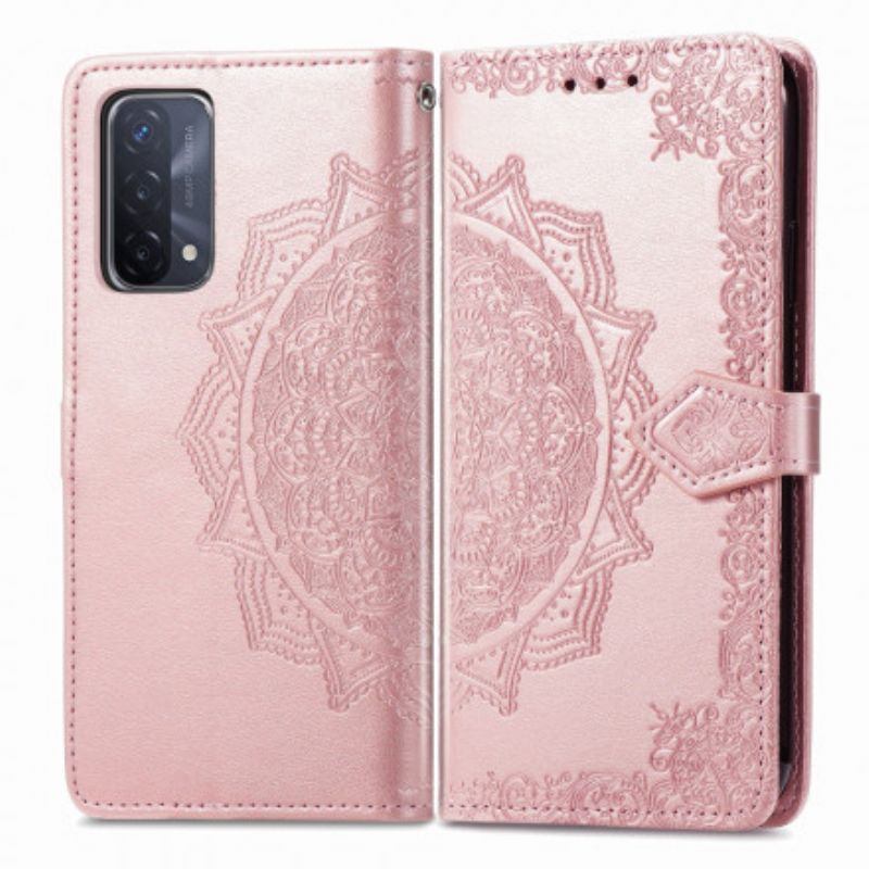 Kožené Puzdro Oppo A54 5G / A74 5G Mandala V Stredoveku