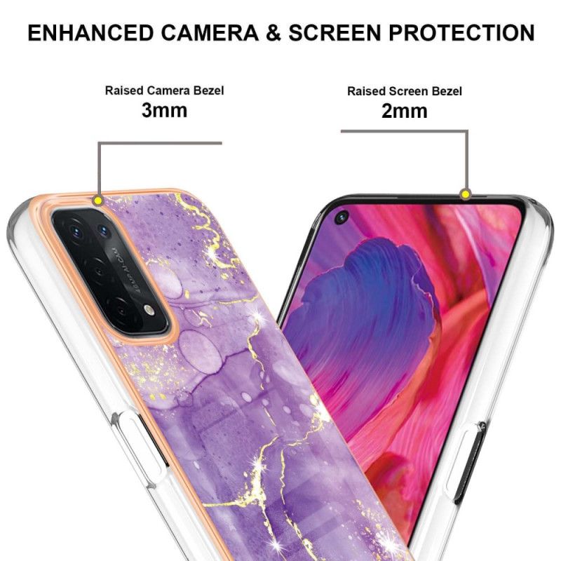 Kryt Oppo A54 5G / A74 5G Mramorový Dizajn