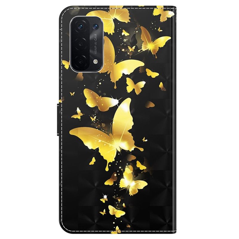 Peňaženkový Kryt Oppo A54 5G / A74 5G Tangá Butterflies