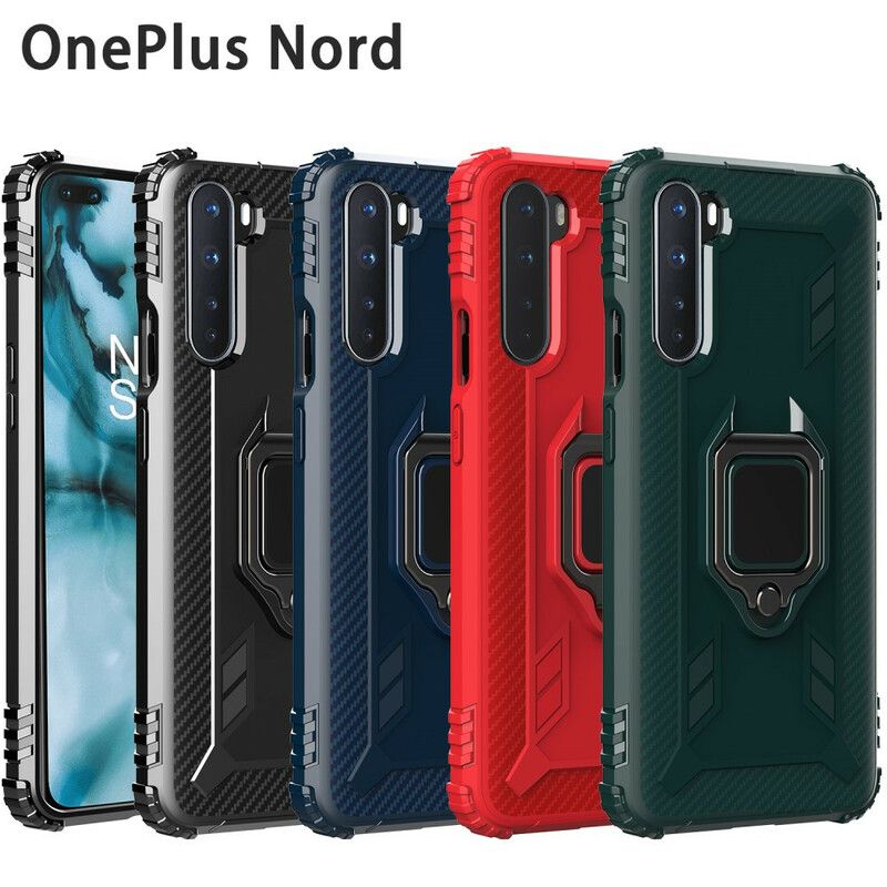 Kryt OnePlus Nord Krúžok A Uhlíkové Vlákno