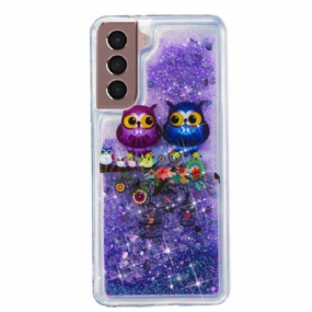 Kryt Samsung Galaxy S24 Plus 5g Dve Sovy Liquid Glitter