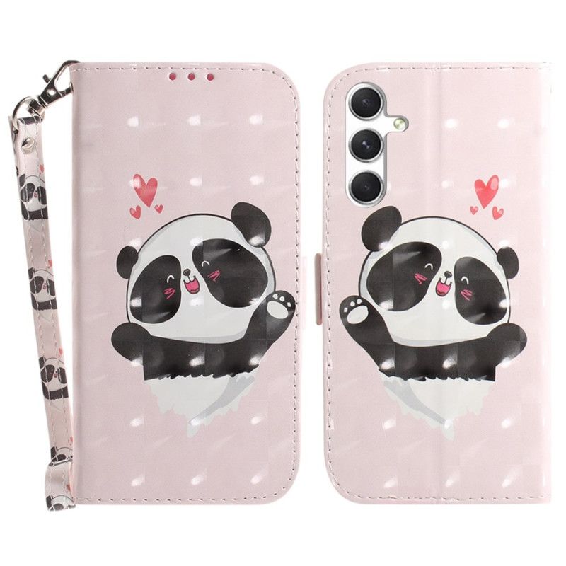 Puzdro Na Samsung Galaxy S24 Plus 5g Panda Love S Popruhom