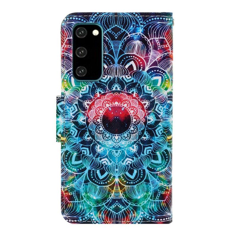 Kožené Puzdro Samsung Galaxy S20 Okázalá Strappy Mandala