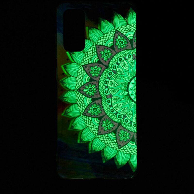 Kryt Samsung Galaxy S20 Fluorescenčná Farebná Mandala