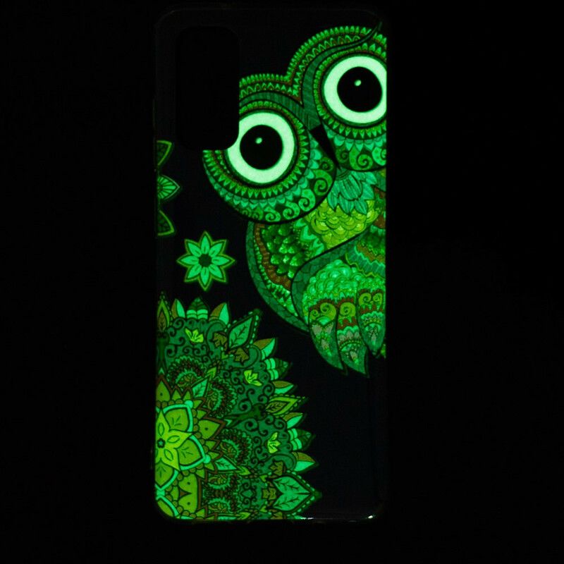 Kryt Samsung Galaxy S20 Fluorescenčná Mandala Sova