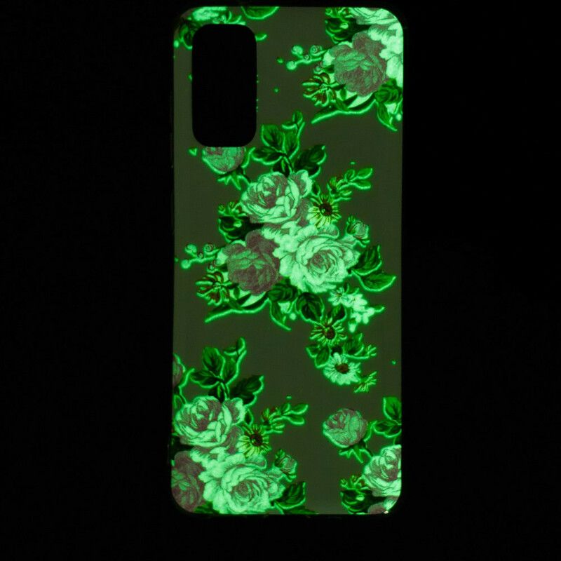 Kryt Samsung Galaxy S20 Fluorescenčné Kvety Slobody