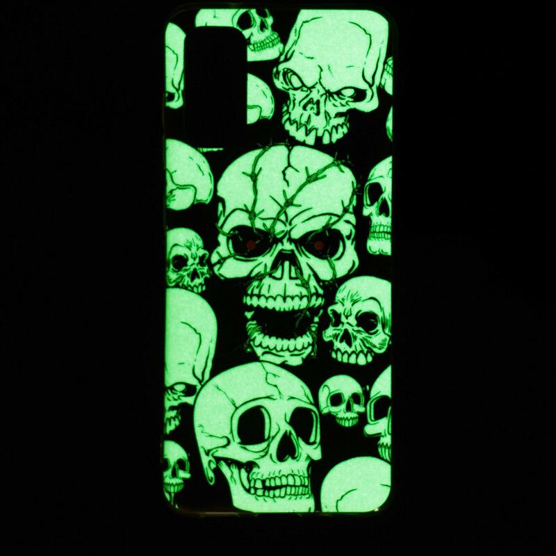 Kryt Samsung Galaxy S20 Pozor Fluorescenčné Lebky