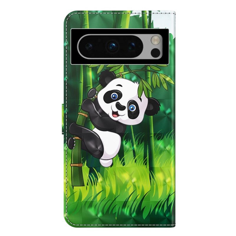 Puzdro Google Pixel 8 Bambusová Panda S Remienkom