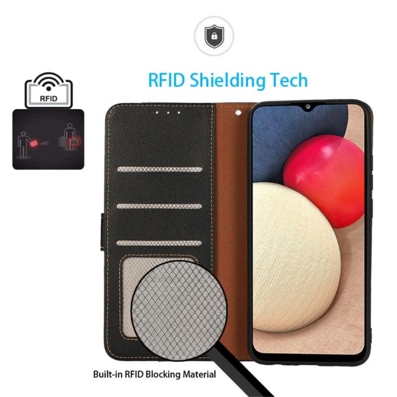 Puzdro Google Pixel 8 Rfid Khazneh V Štýle Litchi