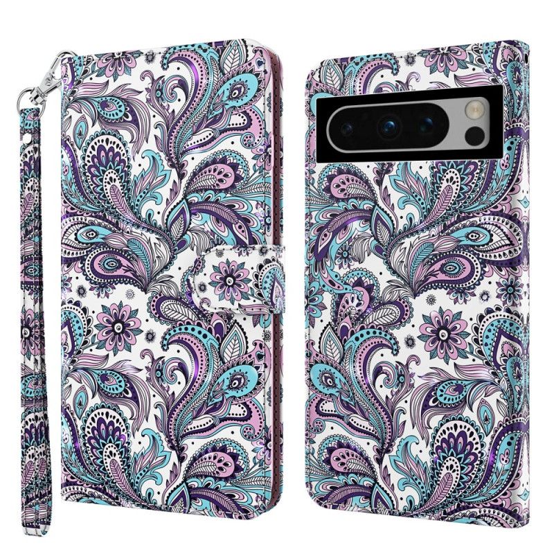 Puzdro Na Google Pixel 8 Paisley Vzor S Remienkom