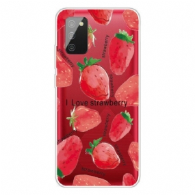 Kryt Samsung Galaxy A02s Jahody / I Love Strawberry