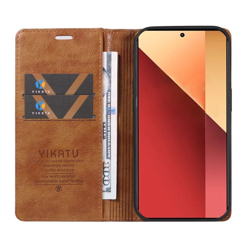 Kožené Puzdro Xiaomi Redmi Note 13 Pro 4g Vintage Yikatu