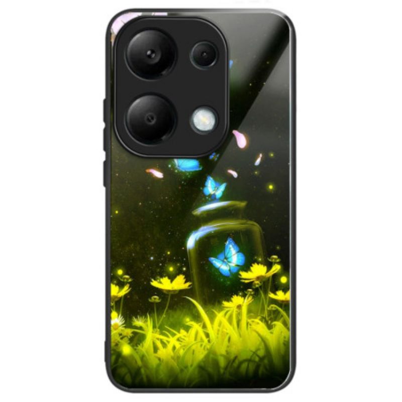 Kryt Xiaomi Redmi Note 13 Pro 4g Fľaša Butterfly Z Tvrdeného Skla