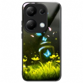 Kryt Xiaomi Redmi Note 13 Pro 4g Fľaša Butterfly Z Tvrdeného Skla