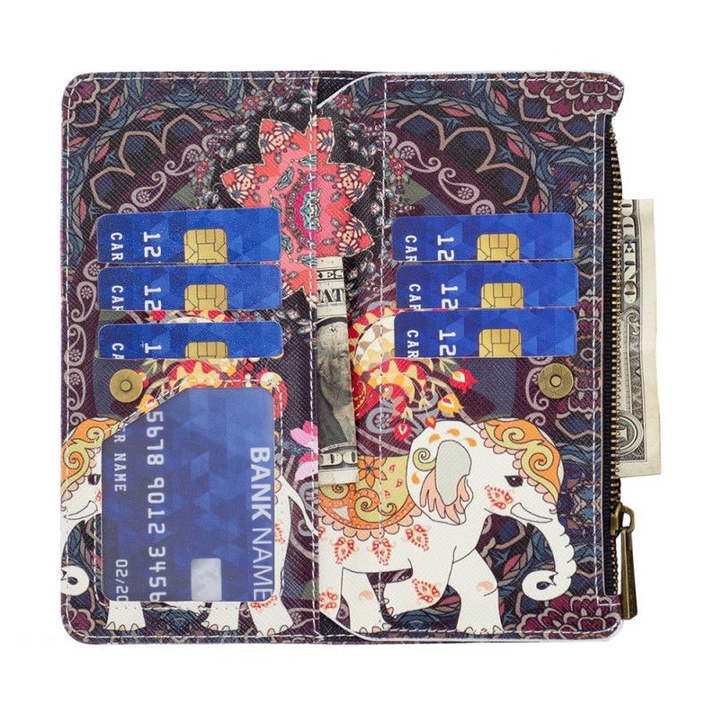 Puzdro Xiaomi Redmi Note 13 Pro 4g Peňaženka Tribal Elephant S Popruhom