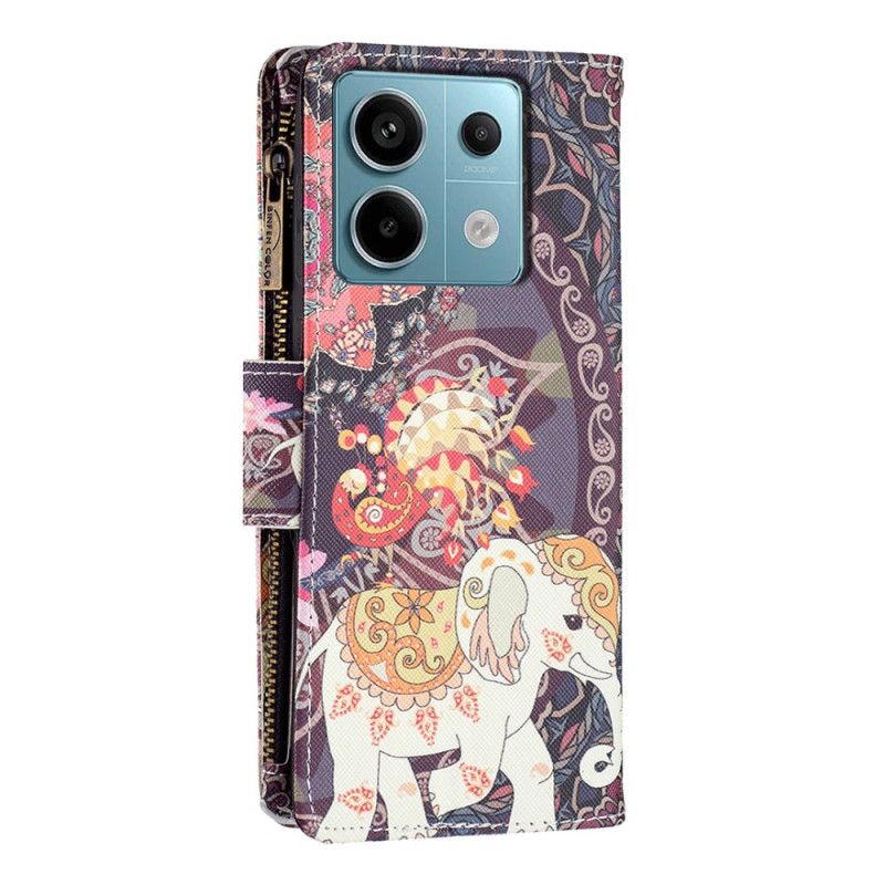 Puzdro Xiaomi Redmi Note 13 Pro 4g Peňaženka Tribal Elephant S Popruhom