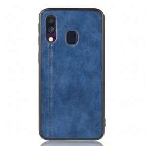 Kryt Samsung Galaxy A40 Couture Leather Effect