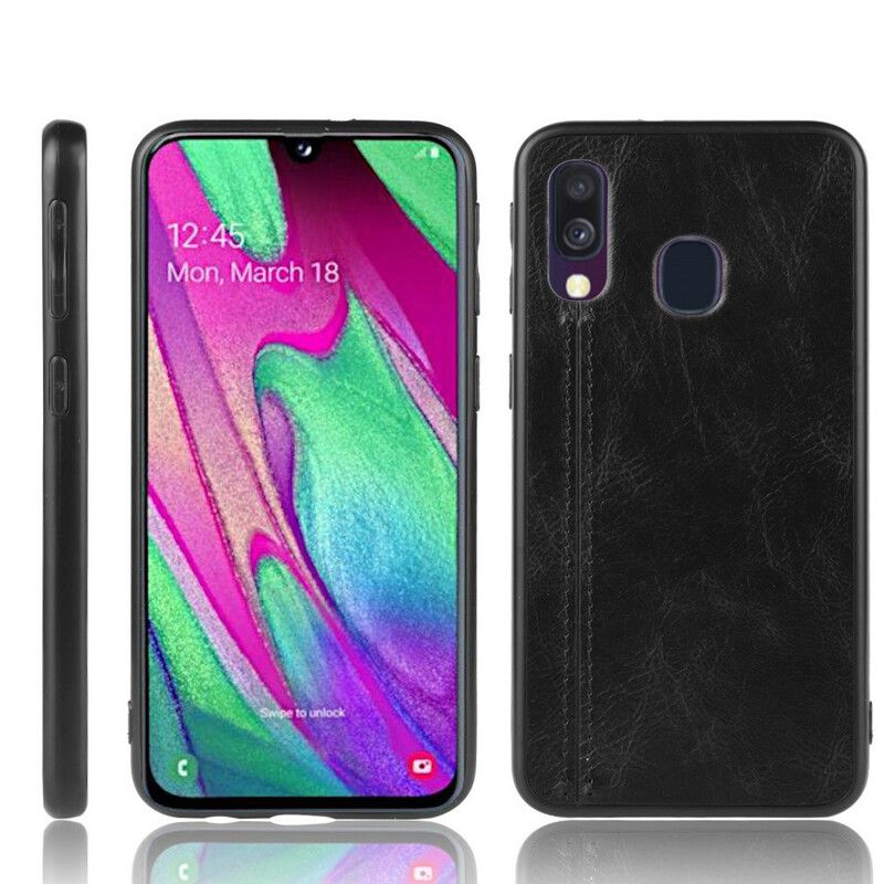 Kryt Samsung Galaxy A40 Couture Leather Effect