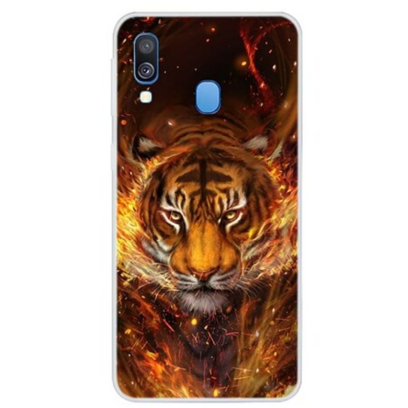 Kryt Samsung Galaxy A40 Ohnivý Tiger