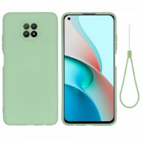 Kryt Xiaomi Redmi Note 9T Tekutý Silikón A Šnúrka