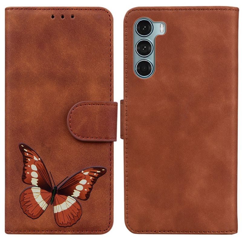 Kožené Puzdro Moto G200 5G Skin-touch Butterfly