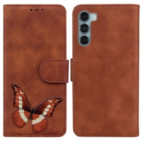 Kožené Puzdro Moto G200 5G Skin-touch Butterfly