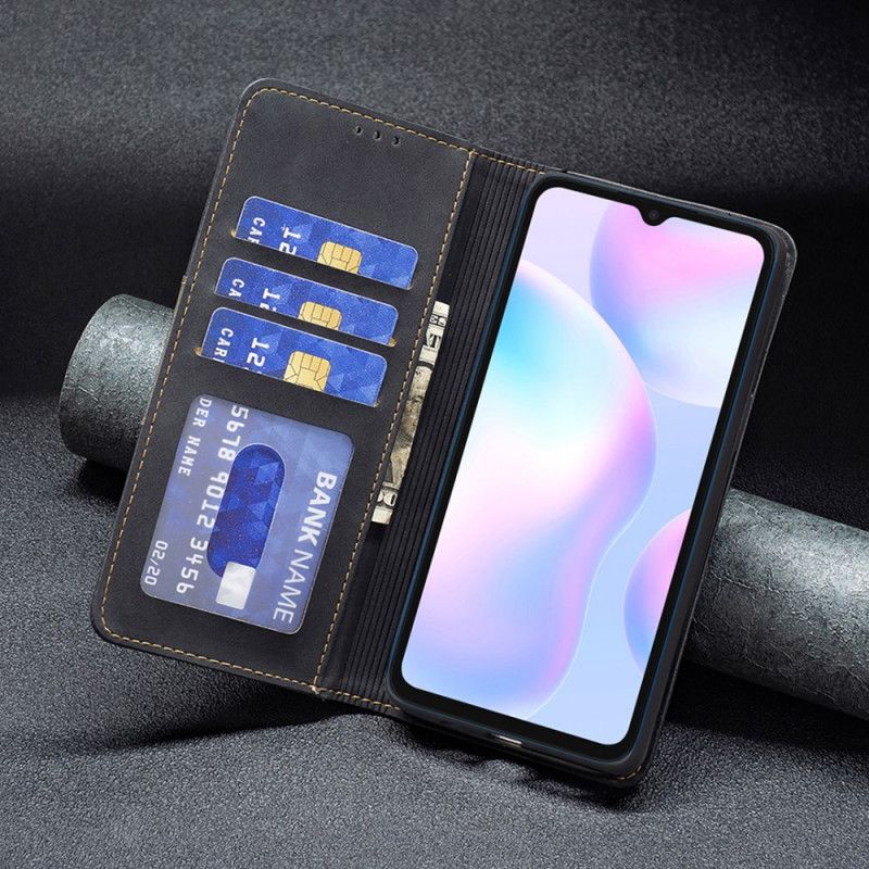 Flipové Puzdro Xiaomi Redmi 9A Kožené Puzdro Farba Binfen