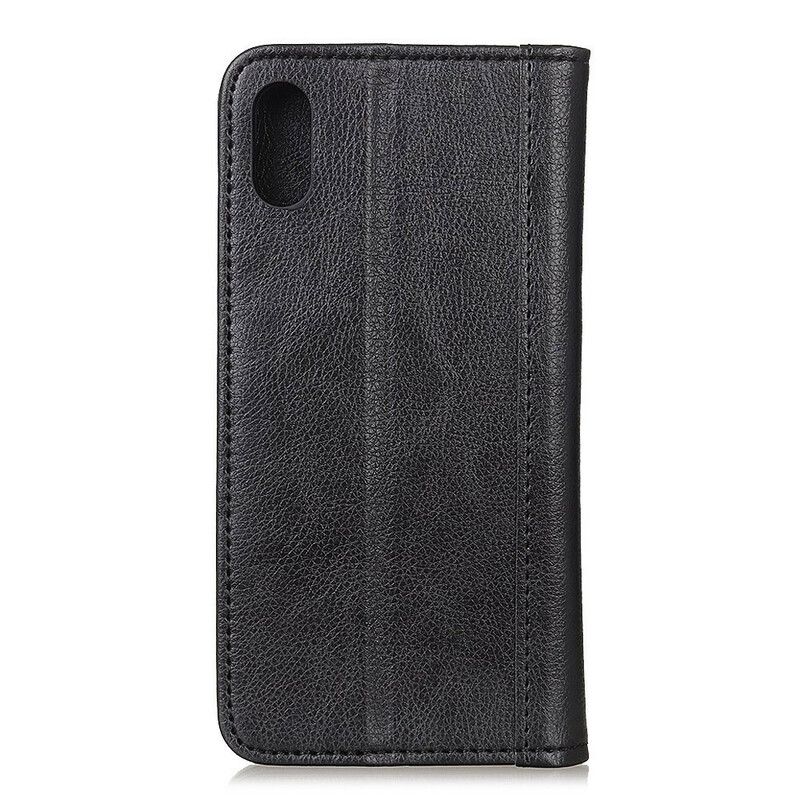 Flipové Puzdro Xiaomi Redmi 9A Kožené Puzdro Verzia Litchi Split Leather