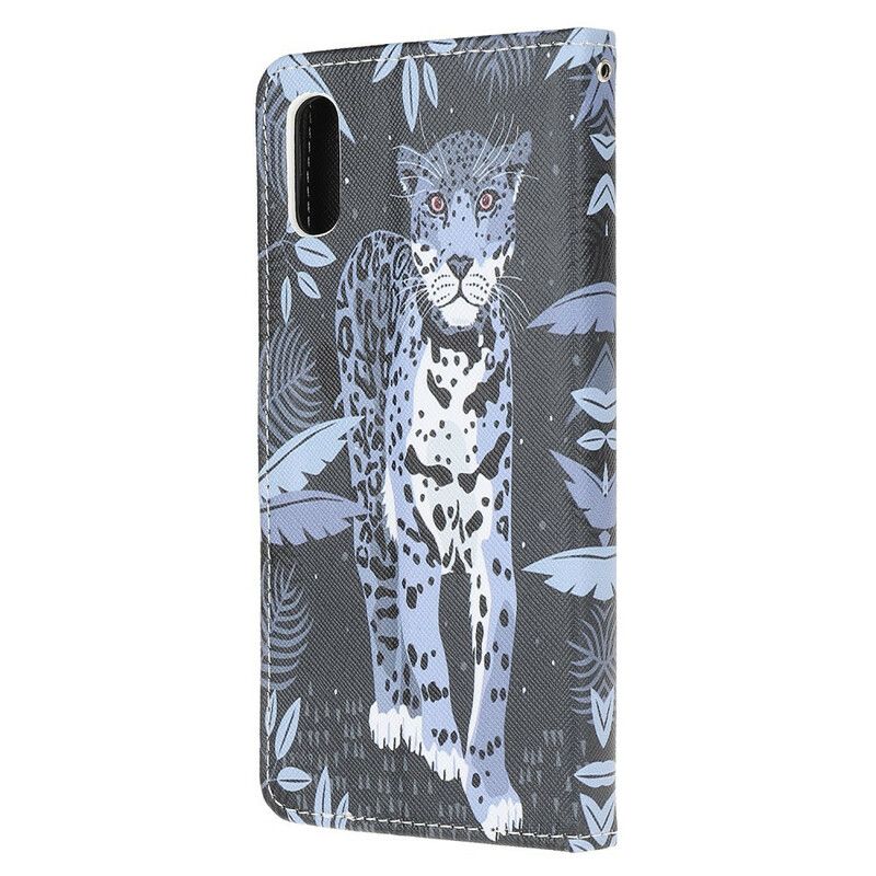 Kožené Puzdro Xiaomi Redmi 9A Strappy Leopard