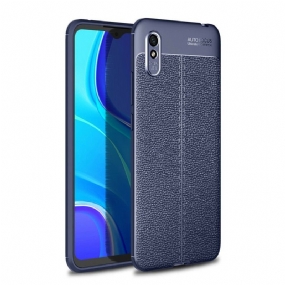 Kryt Xiaomi Redmi 9A Efekt Dvojitej Kože Litchi