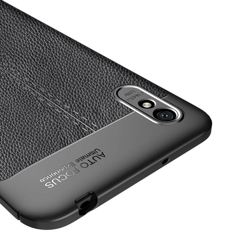 Kryt Xiaomi Redmi 9A Efekt Dvojitej Kože Litchi