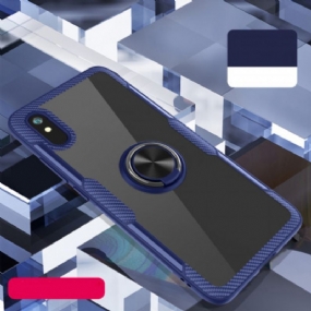 Kryt Xiaomi Redmi 9A Kovový Prsteň Z Uhlíkových Vlákien