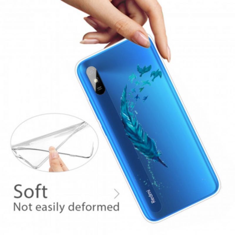 Kryt Xiaomi Redmi 9A Krásne Modré Pierko