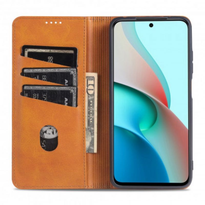 Flipové Puzdro Xiaomi Redmi Note 10 Pro Kožené Puzdro Kožený Štýl Azns