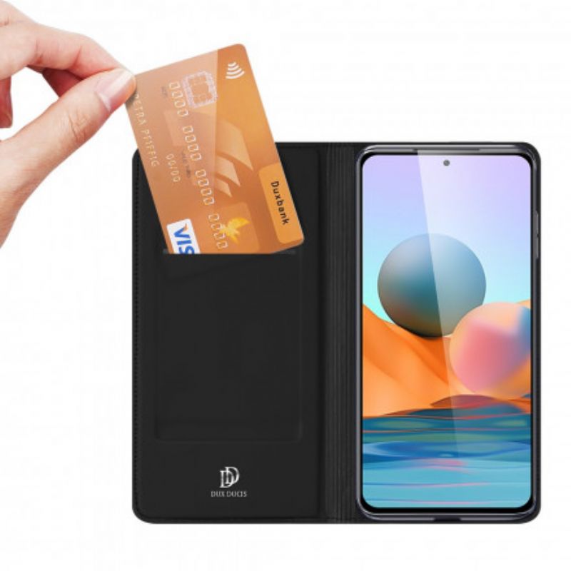 Flipové Puzdro Xiaomi Redmi Note 10 Pro Kožené Puzdro Skin Pro Dux Ducis