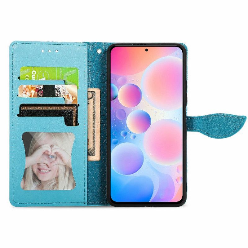 Kožené Puzdro Xiaomi Redmi Note 10 Pro Kmeňové Listy