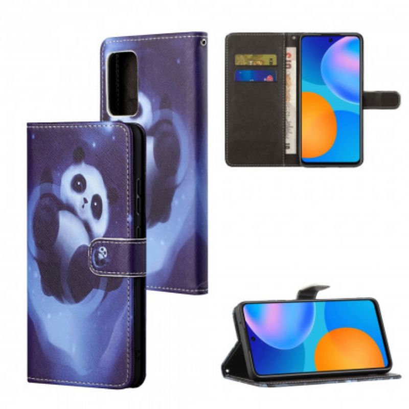 Kožené Puzdro Xiaomi Redmi Note 10 Pro Panda Space So Šnúrkou