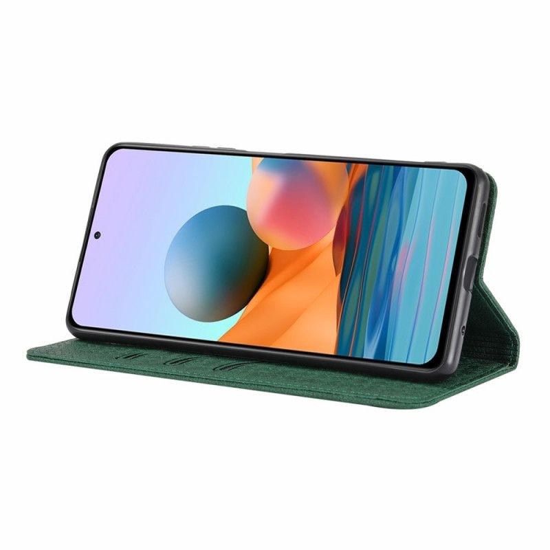 Kožené Puzdro Xiaomi Redmi Note 10 Pro Štýl Tkanej Kože