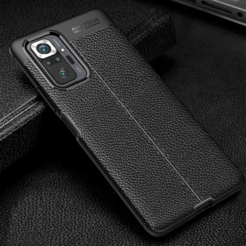 Kryt Xiaomi Redmi Note 10 Pro Leather Effect Litchi Double Line