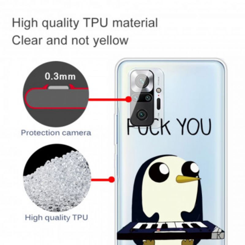 Kryt Xiaomi Redmi Note 10 Pro Penguin Fuck You