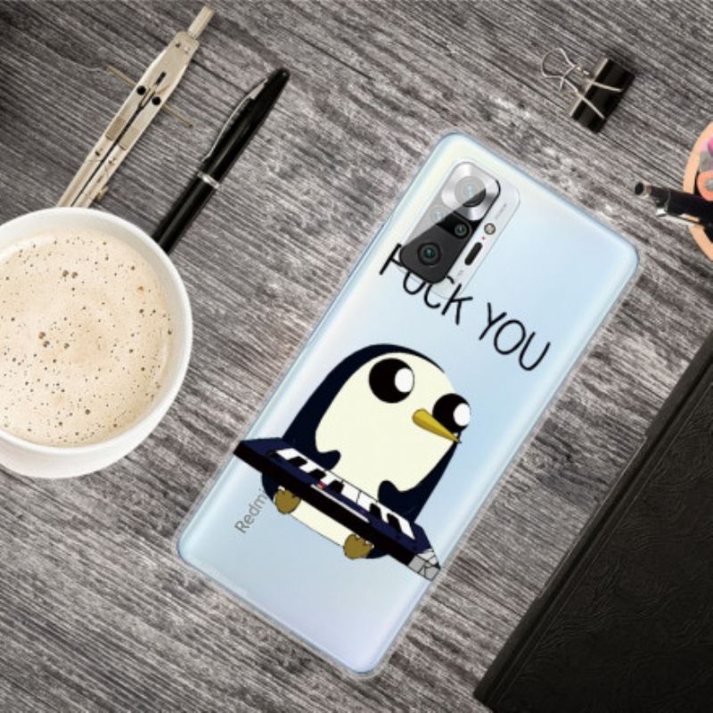 Kryt Xiaomi Redmi Note 10 Pro Penguin Fuck You